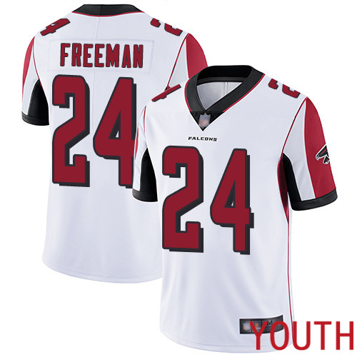 Atlanta Falcons Limited White Youth Devonta Freeman Road Jersey NFL Football 24 Vapor Untouchable
